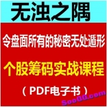 无浊之隅《令盘面所有的秘密无处遁形——个股筹码实战课程》高清视频教程+电子书