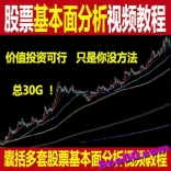 股票基本面分析视频教程上市公司财务报表长线价值投资选股