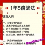股市特战队学院A神《1年5倍战法》