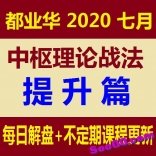都业华2020年7月 《中枢理论战法-提升篇》 课程+投顾时间半年