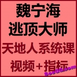 逃顶大师魏宁海股票抄底逃顶技术天地人系统课视频教程+通达信指标