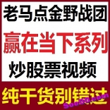 vfdc----老马点金野战团《赢在当下—成交量深度解析与实战》炒股票视频