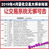 魏春阳2019年4月量化交易大师让交易体系无懈可击让您交易有理有据