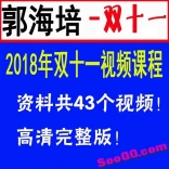 郭海培2018年双十一视频教程43集全