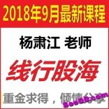 vfad----杨肃江2018年9月线行股海视频8节课+课件