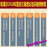 陈海洋2018年期货交易理论培训视频教程