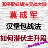 莫成军汉堡包战法如何潜伏主升段