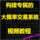 vfdz----如何构建专属于你的大概率交易系统视频教程